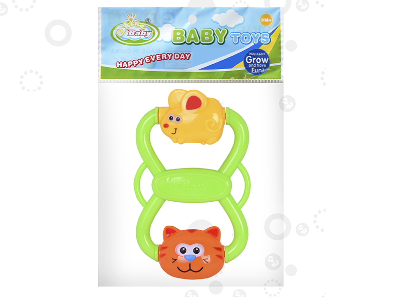 Cat And Mouse Baby Rattle