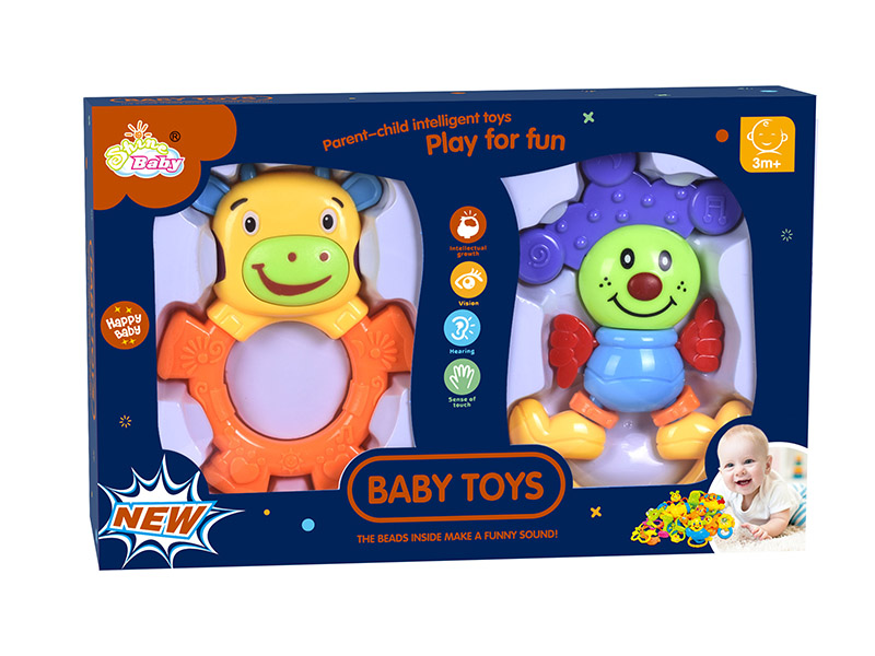 Cattle/Clown Baby Rattle