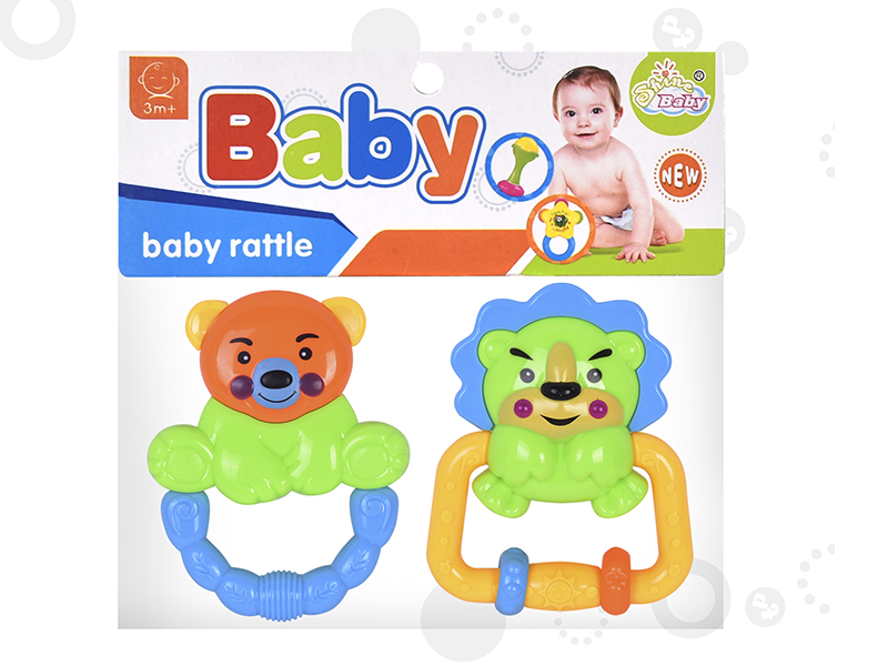 Lion/Bear Baby Rattle