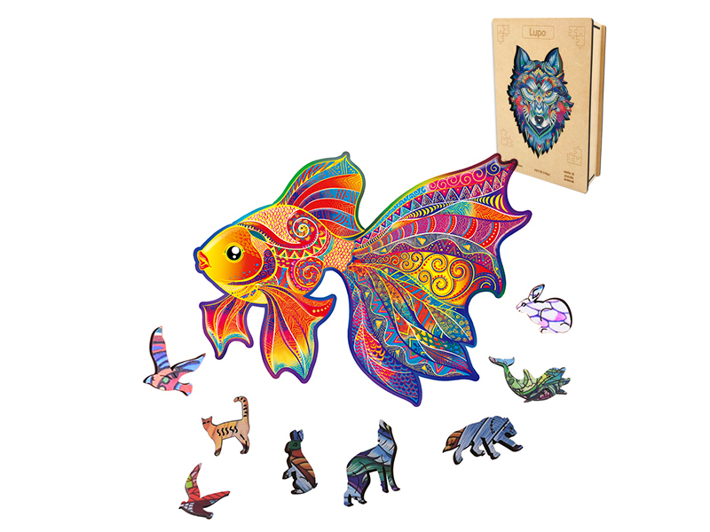 150PCS Special Shaped Wooden Puzzle Irregular Three-Dimensional Animal Puzzle