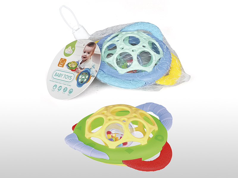 Soft Plastic Rattle Flying Saucer