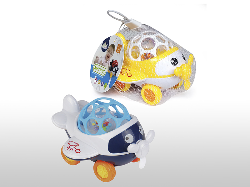 Soft Plastic Rattle Airplane