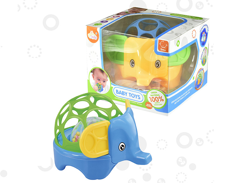 Soft Plastic Cartoon Rattle Elephant