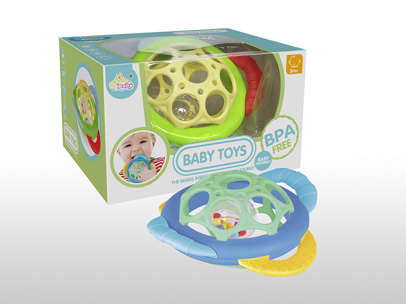 Soft Plastic Rattle Flying Saucer