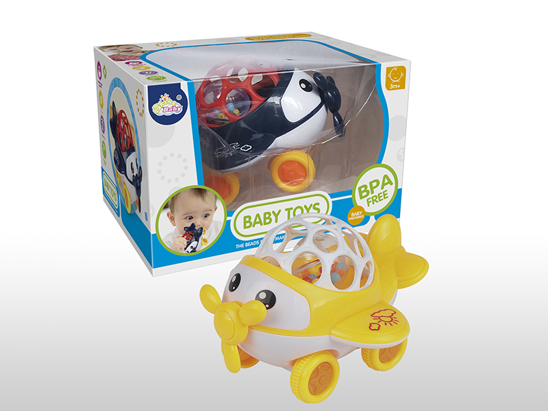 Soft Plastic Rattle Airplane