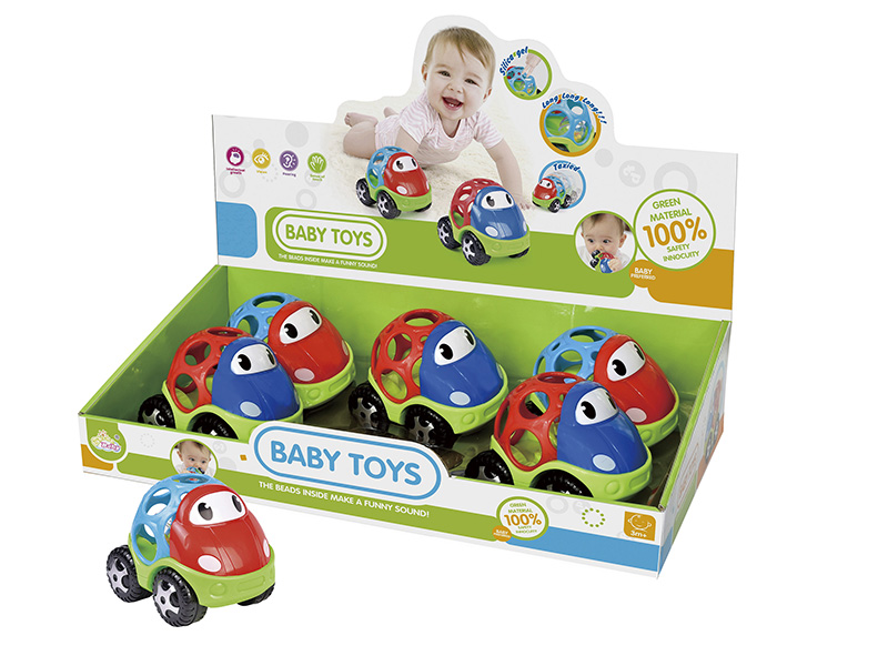 Soft Plastic Rattle Car 6pcs