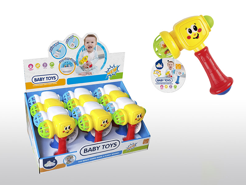 Soft Plastic Rattle Hammer 12pcs