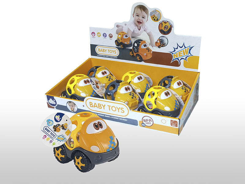 Soft Plastic Rattle Engineering Truck 6pcs