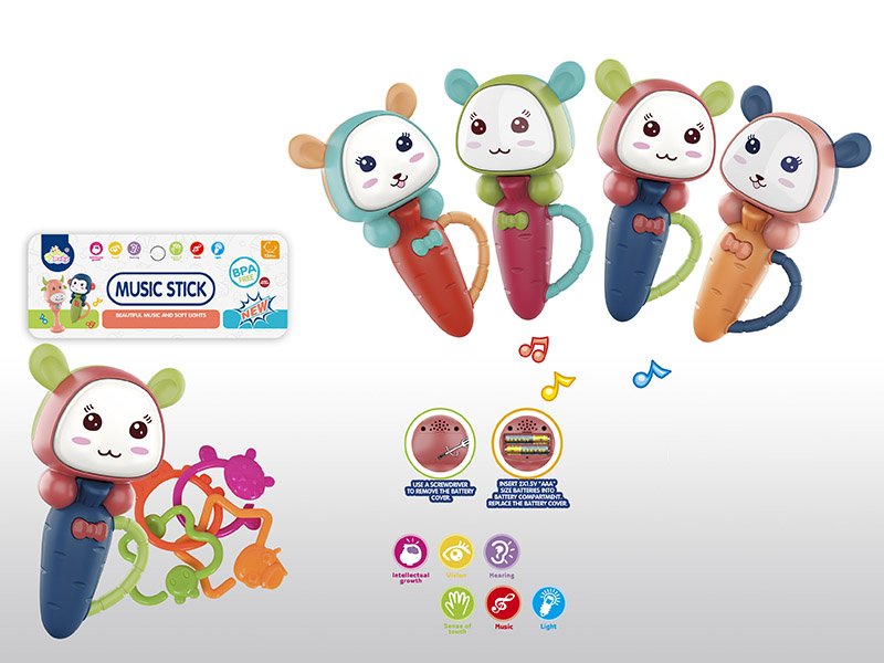 Radish Rabbit Music Stick With Light