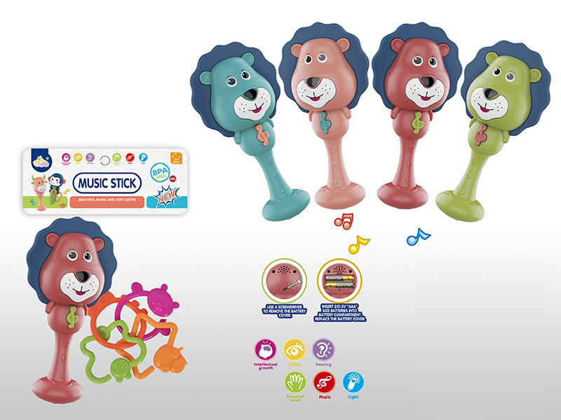 Cute Lion Music Stick With Light