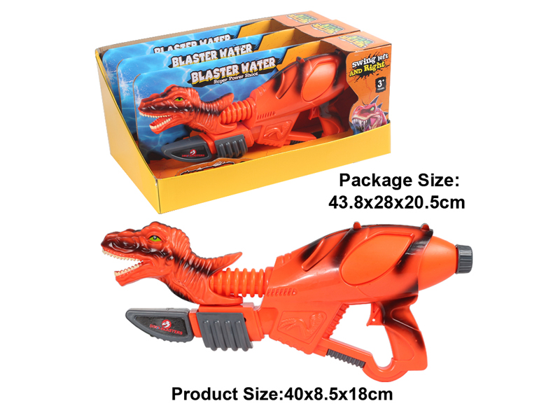 3Pcs Tyrannosaurus Rex Water Gun (Orange Red)