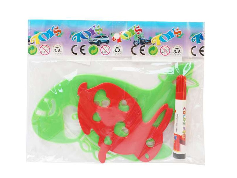 Frame Painting Template With Pen