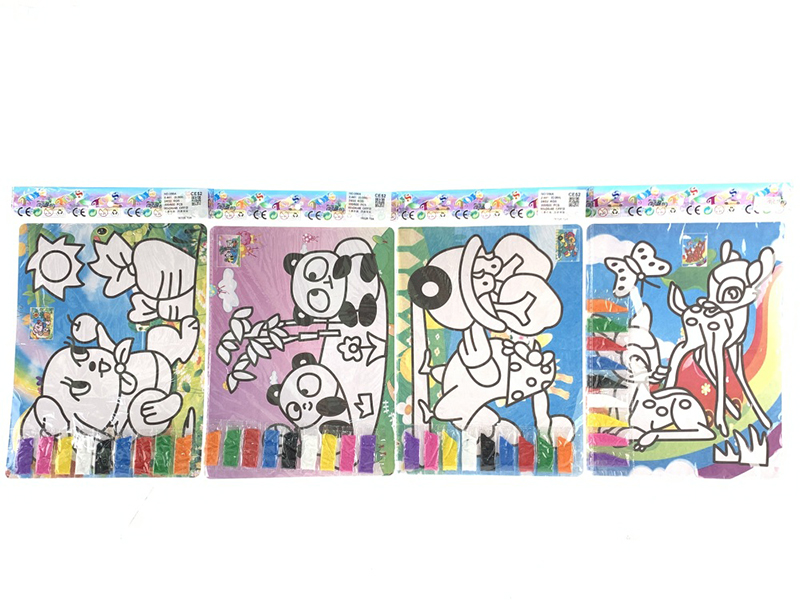 Children Sand Painting