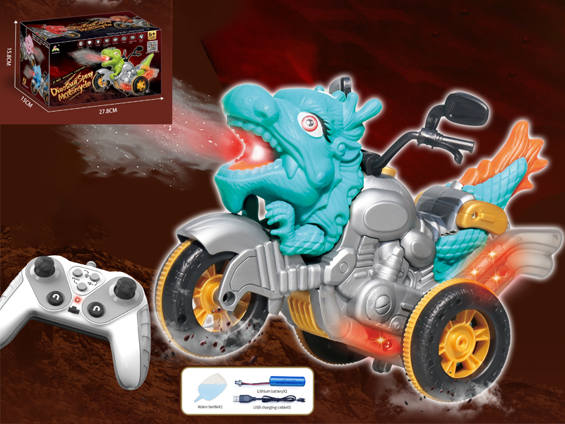 R/C Blue China Dragon Motorcycle