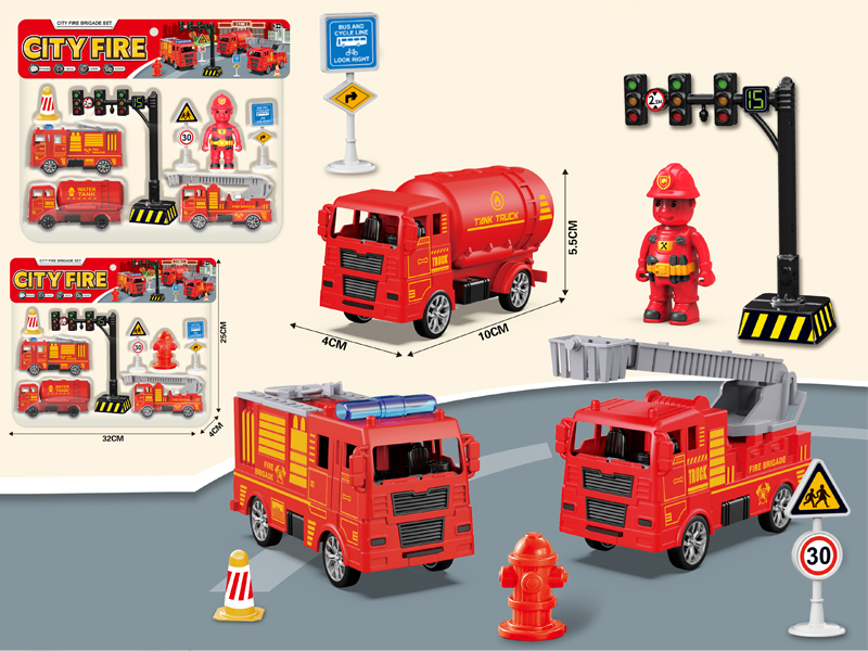Pull Back Urban Fire Fighting Team