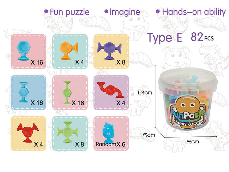 Fun Paste Happy Sucker Building Block 82PCS