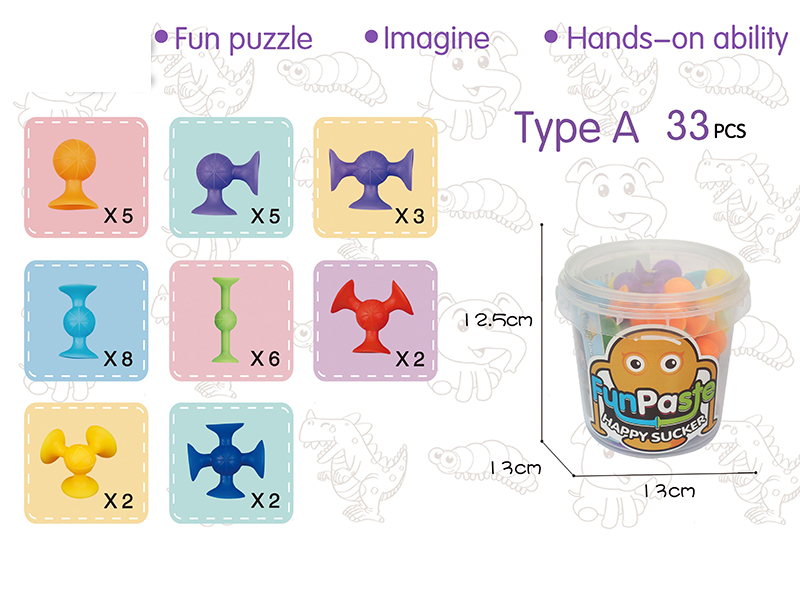 Fun Paste Happy Sucker Building Block 33PCS