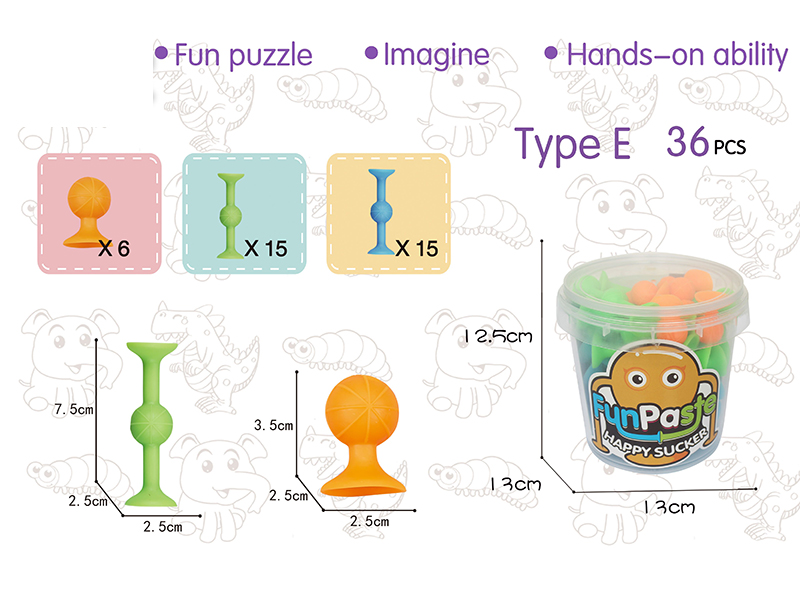 Fun Paste Happy Sucker Building Block 36PCS