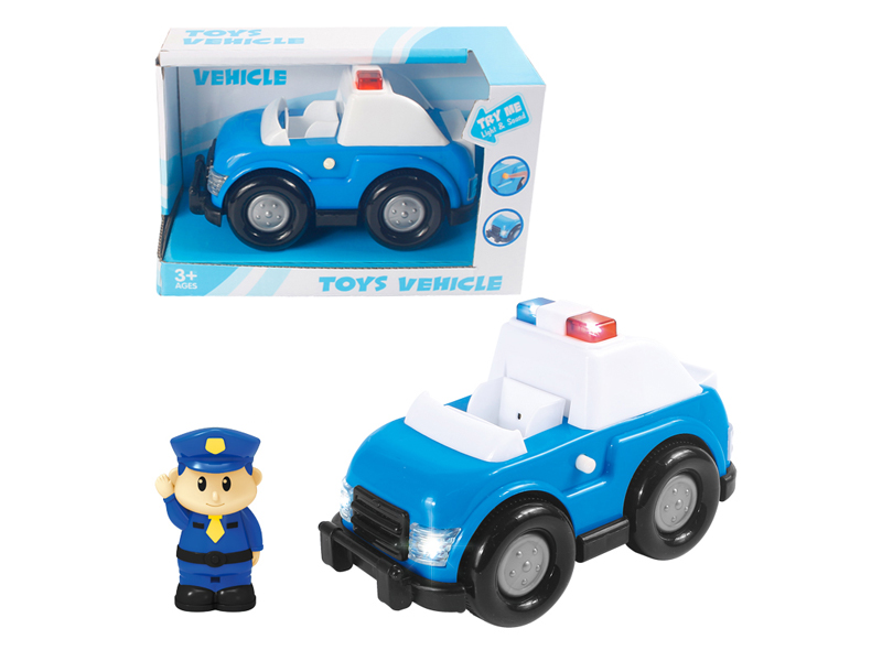 Slide Police Car With Lights And Music