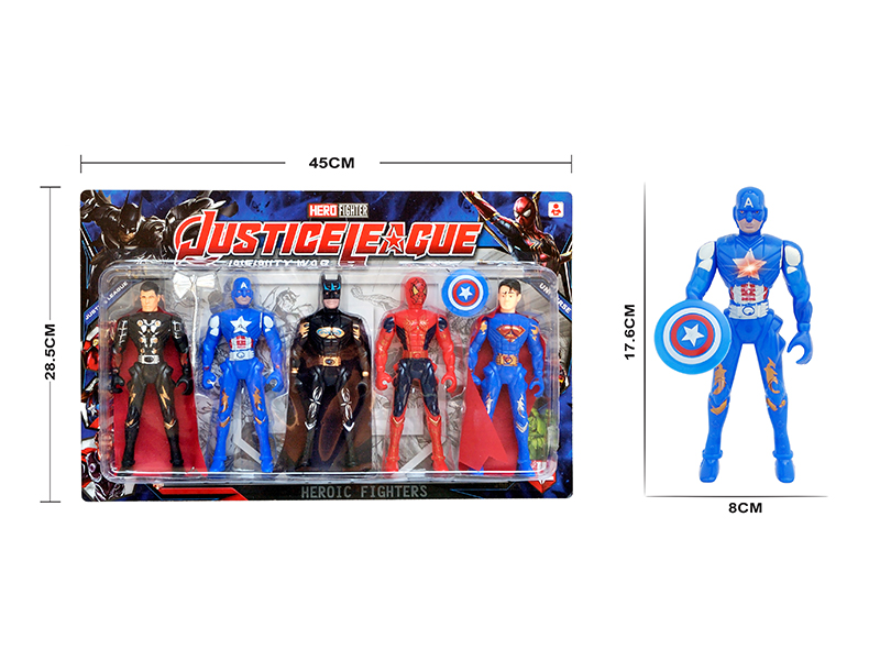 Five Avengers With Lights