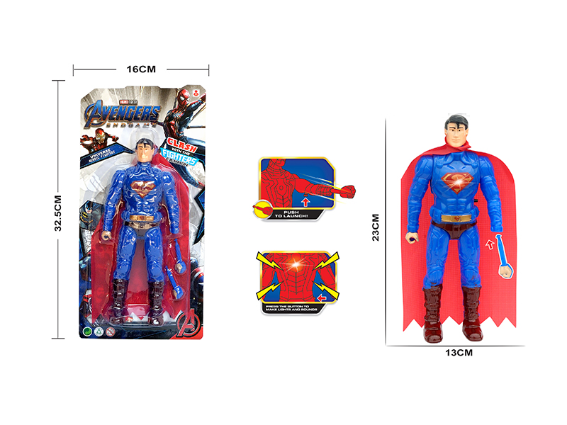 American Superman With Light And Voice