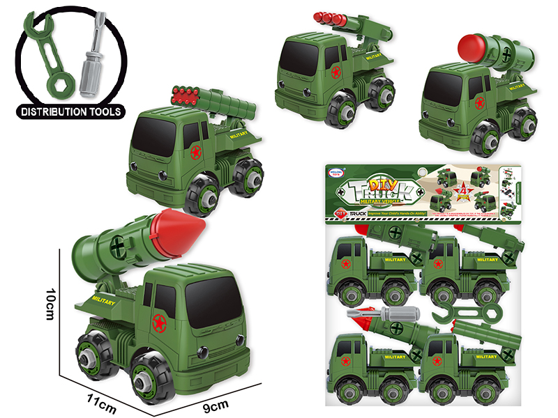 DIY Assembly Slide Military Truck