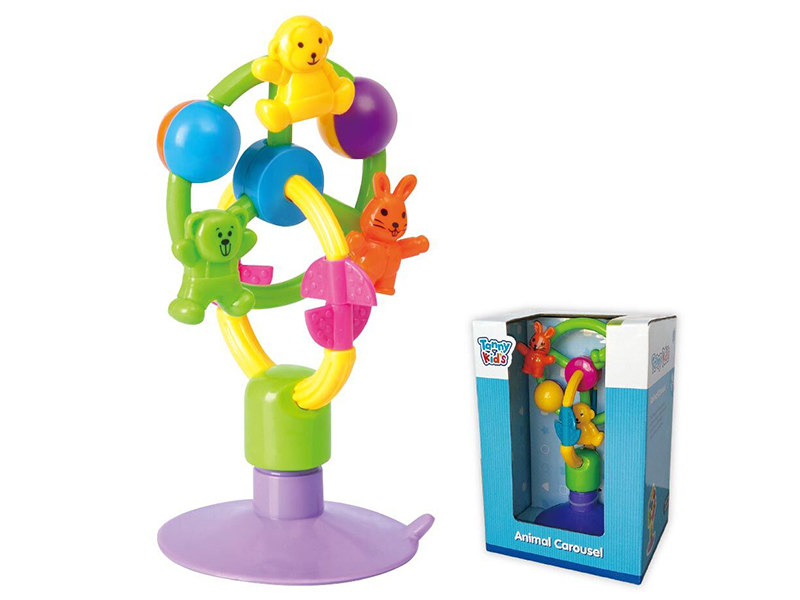 Rotating Animal Carousel Sucker