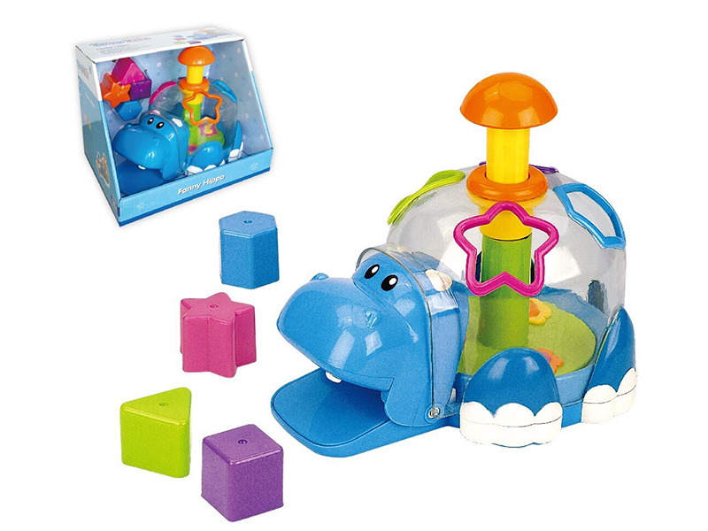 Funny Hippo Shape Matching Block