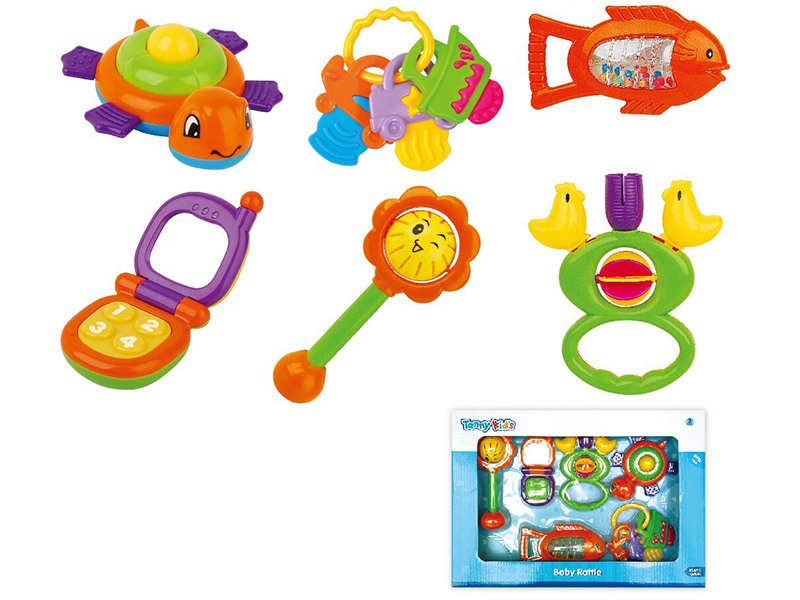 Baby Rattle- Six Sets