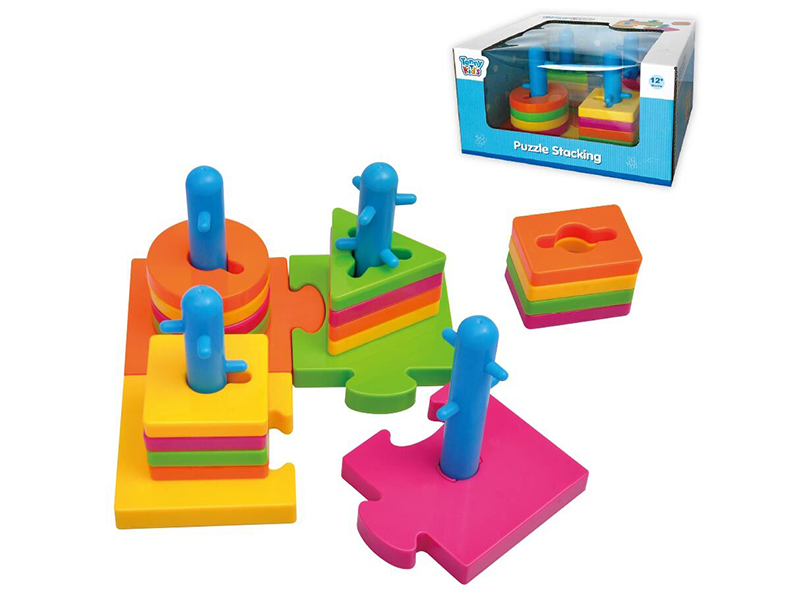 Puzzle Stacking Shape Matching Column Toy