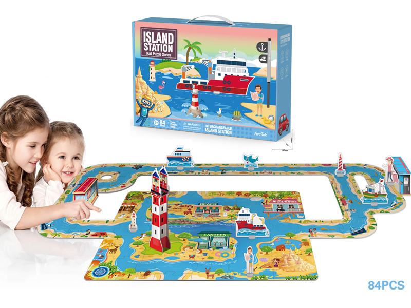 84PCS Puzzle Ocean Orbit Stereo Scene