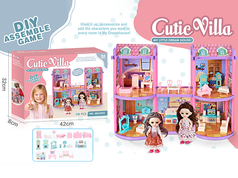 DIY Assembly Princess Villa 118pcs