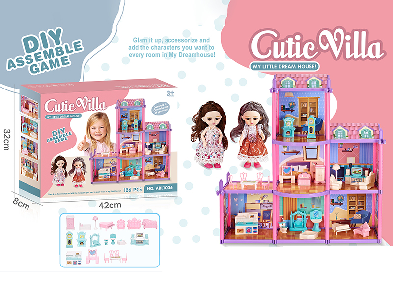 DIY Assembly Princess Villa 126pcs
