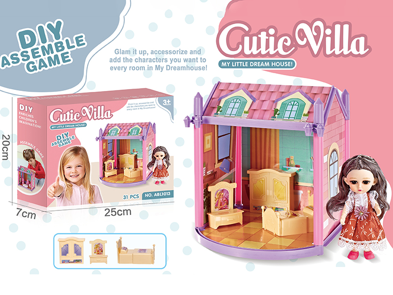 DIY Assembly Princess Villa 31pcs