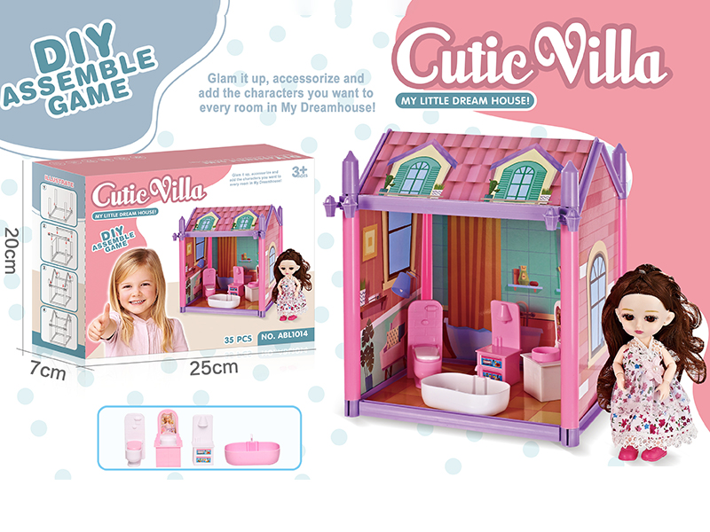 DIY Assembly Princess Villa 35pcs