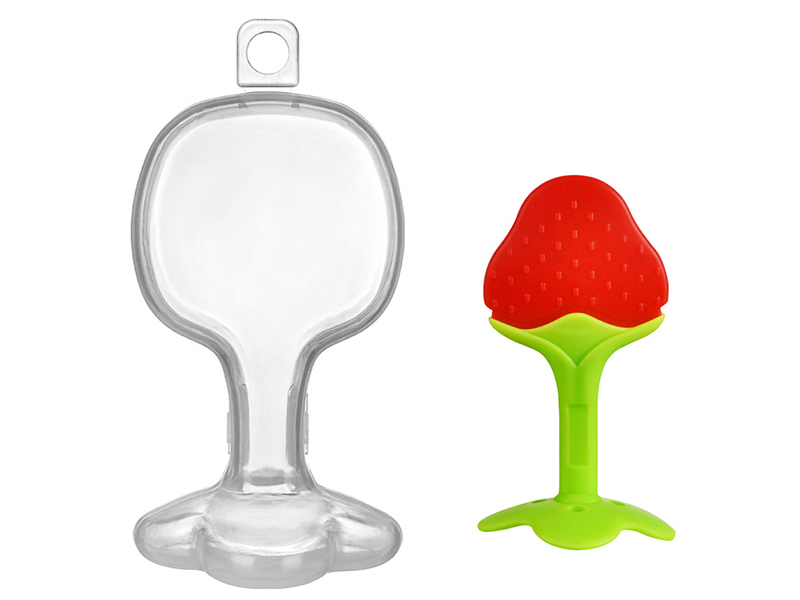 Silicone Baby Teether (Strawberry)