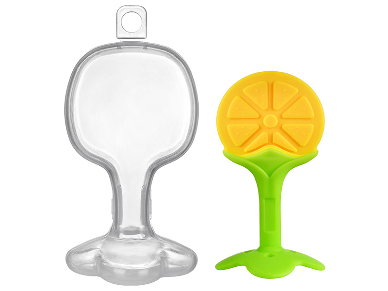 Silicone Baby Teether (Orange)