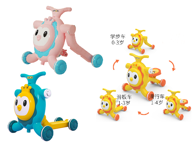 3-In-1 Baby Walker (With Lights, Music)