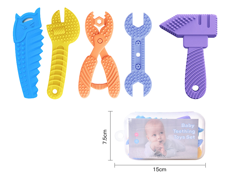 Silicone Baby Teether (Tools Set)