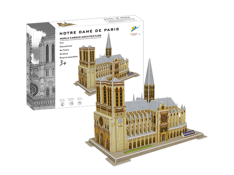 Notre Dame De Paris 3D Puzzle 77PCS