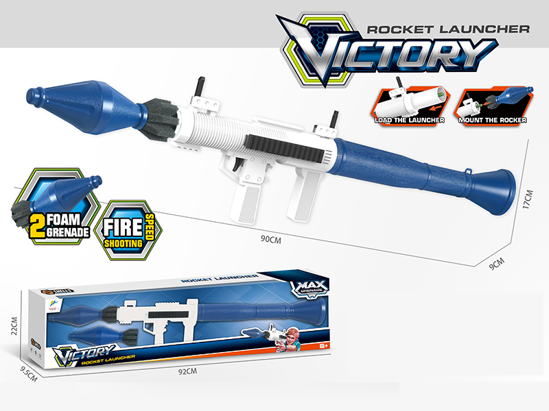 Rocket Launcher With 2 Foam Grenade