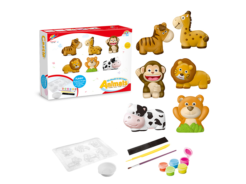 Animal Gypsum Coloured Drawing