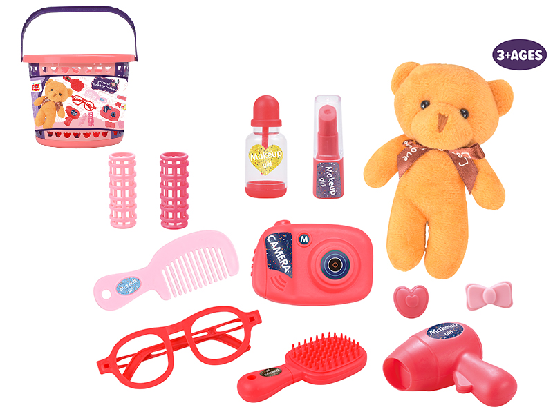 Princess Makeup Tote Basket 14pcs
