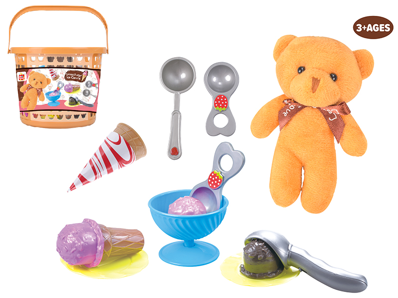 Ice Cream Tote Basket 16pcs