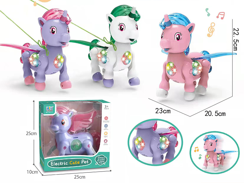 Electric Walking Cartoon Unicorn