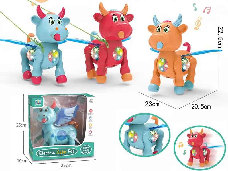 Electric Walking Cartoon Cattle