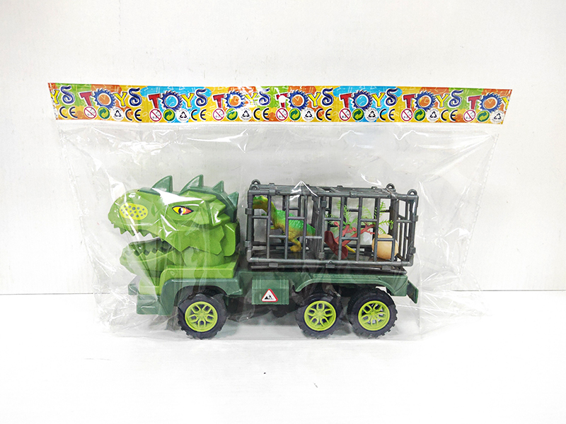 Friction Engineering Vehicle Dinosaur Animal Cage