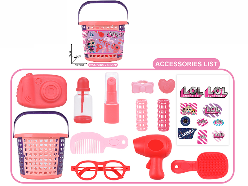 Surprise Doll Girl Dressing Hand Basket 13PCS
