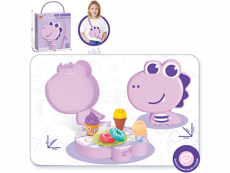 Dinosaur Crossbody Bag Ice Cream Theme