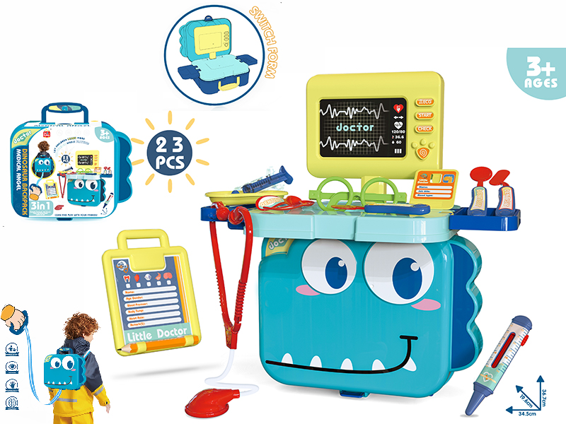 Dinosaur Backpack Medical Theme 23pcs
